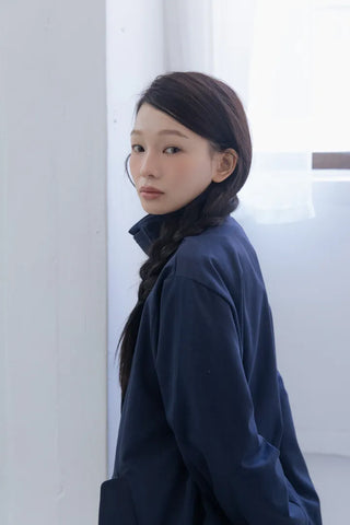 Modern High-Neck Short Jacket