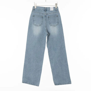 Daily Wide-Fit Light Wash Denim Pants