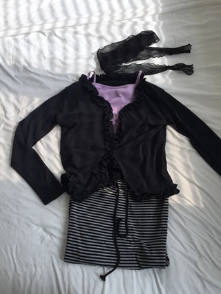 Feminine Frill Slim Fit Long Sleeve Cardigan