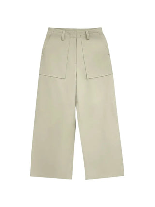 Vintage Washed Straight Cotton Pants