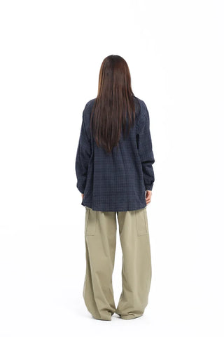 Vintage Mood Oversized Check Shirt