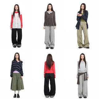 Pintuck Voluminous Layered Khaki Midi Skirt