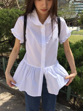 Sleeve Frill Shirt