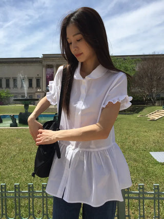 Sleeve Frill Shirt