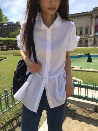 Sleeve Frill Shirt