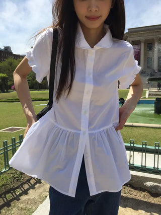 Sleeve Frill Shirt