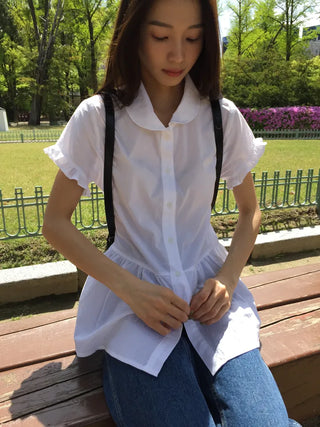 Sleeve Frill Shirt