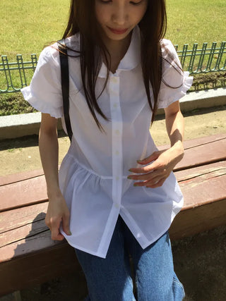 Sleeve Frill Shirt