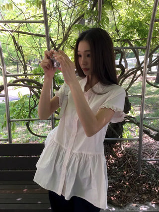 Sleeve Frill Shirt