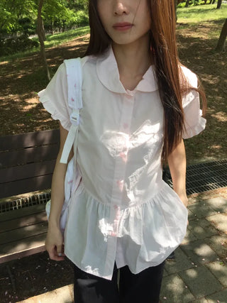 Sleeve Frill Shirt