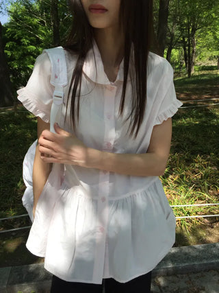 Sleeve Frill Shirt