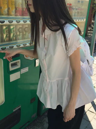 Sleeve Frill Shirt