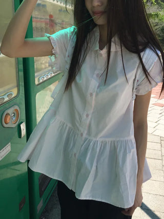 Sleeve Frill Shirt