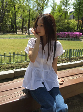 Sleeve Frill Shirt