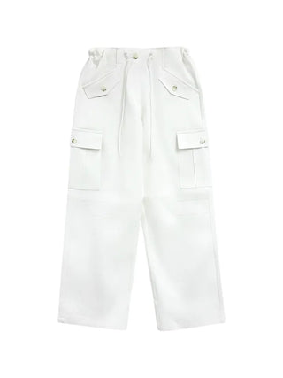 Cargo Pocket Wide Street Khaki Pants