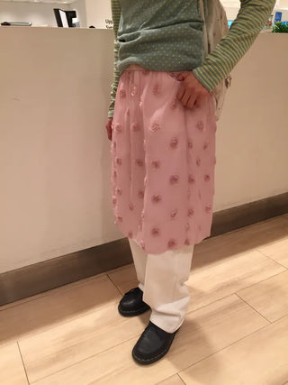 Pintuck Straight Fit Cotton Pants