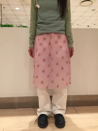 Pintuck Straight Fit Cotton Pants