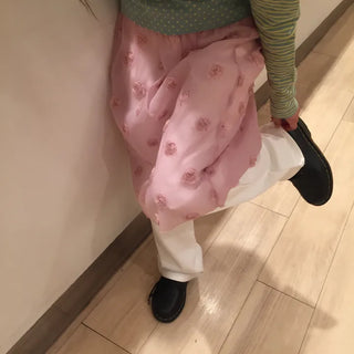 Pintuck Straight Fit Cotton Pants