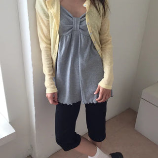 Delicate Fit Linen See-through Cardigan, Summer Knit Top, Outerwear, Prepared for Air Conditioning