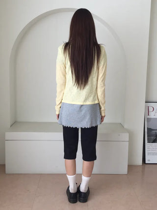 Delicate Fit Linen See-through Cardigan, Summer Knit Top, Outerwear, Prepared for Air Conditioning