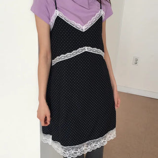 Polka Dot Bustier Sleeveless Dress Mini Summer Dress Date Look Kitsch