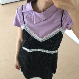 Polka Dot Bustier Sleeveless Dress Mini Summer Dress Date Look Kitsch