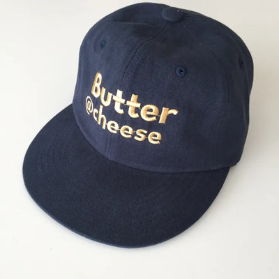 Insanely High-Quality Butter Cheese Lettering Embroidered Ball Cap