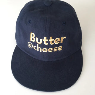 Insanely High-Quality Butter Cheese Lettering Embroidered Ball Cap