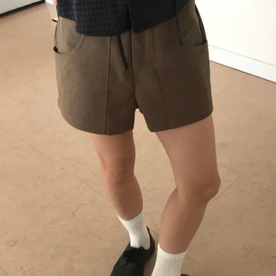 High-waisted Cotton Shorts Shorts Summer Pants Bottoms Daily Look
