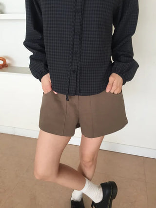 High-waisted Cotton Shorts Shorts Summer Pants Bottoms Daily Look