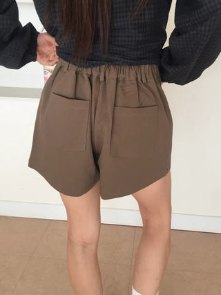 High-waisted Cotton Shorts Shorts Summer Pants Bottoms Daily Look
