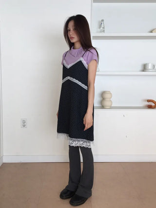 Side Button Collared Short Sleeve T-shirt Pastel Short Sleeve Top Summer Clothes High Teen Look