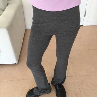 Bootcut Elastic Skirt-Pants Leggings Set-up Pants Skirt Summer Clothes One-mile Wear