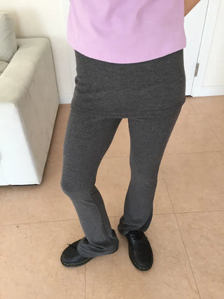 Bootcut Elastic Skirt-Pants Leggings Set-up Pants Skirt Summer Clothes One-mile Wear