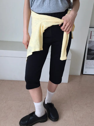34 Elastic Capri Pants Summer Pants Pants Stretch Workout Look Leggings Pants