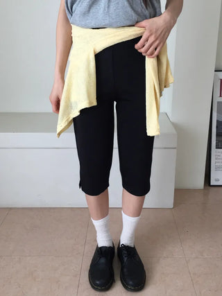 34 Elastic Capri Pants Summer Pants Pants Stretch Workout Look Leggings Pants