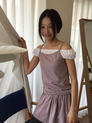 Lavender Sleeveless Dress, Long Length, Delicate Fit, Vacation Look, Date Look