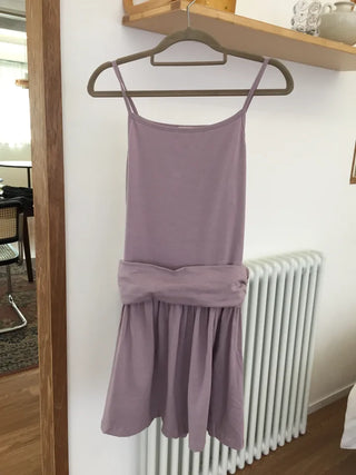 Lavender Sleeveless Dress, Long Length, Delicate Fit, Vacation Look, Date Look