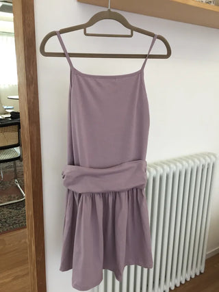 Lavender Sleeveless Dress, Long Length, Delicate Fit, Vacation Look, Date Look
