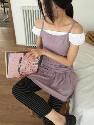 Lavender Sleeveless Dress, Long Length, Delicate Fit, Vacation Look, Date Look