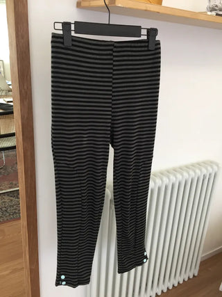 Striped Slim Fit Cropped Pants, Casual Chic, One-mile Wear