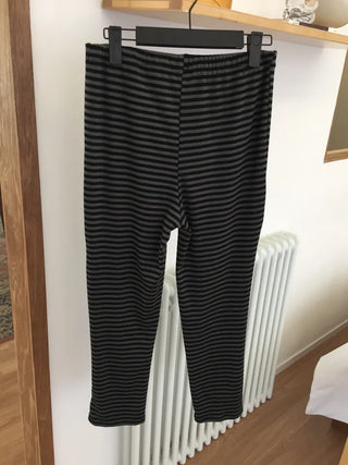 Striped Slim Fit Cropped Pants, Casual Chic, One-mile Wear