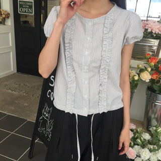 Line Frill Blouse