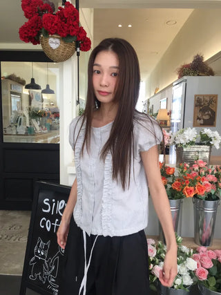 Line Frill Blouse