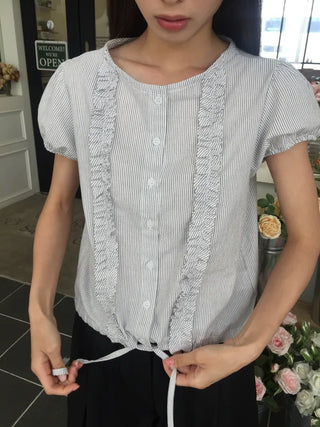 Line Frill Blouse