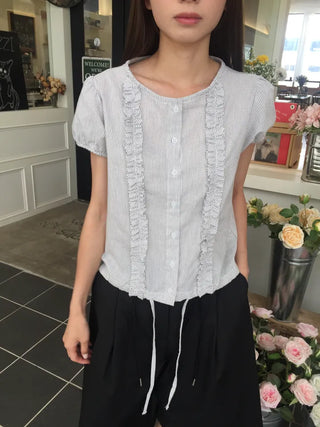 Line Frill Blouse