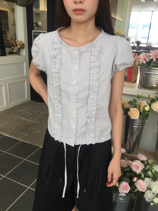 Line Frill Blouse