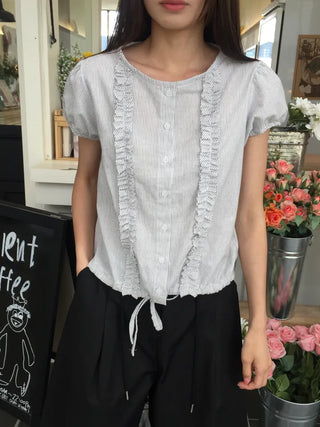 Line Frill Blouse