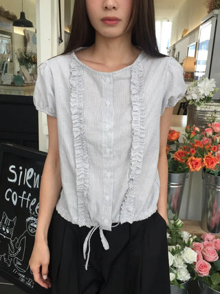 Line Frill Blouse