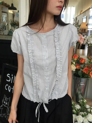 Line Frill Blouse